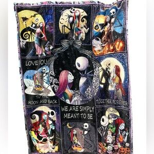 Disney Nightmare Before Christmas Throw Blanket - NWOT